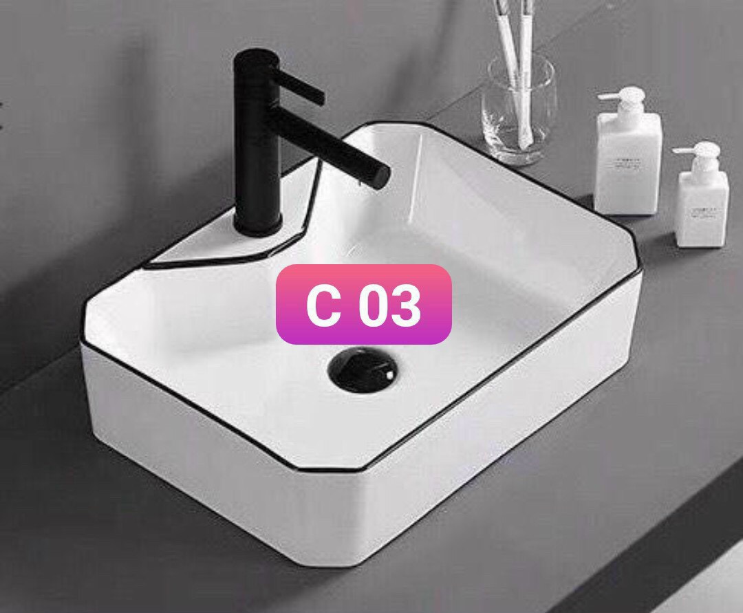 Lavabo đặt bàn đá KU C03