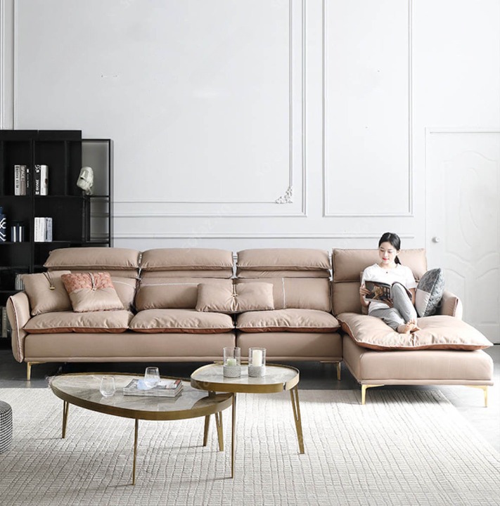 SOFA CHỮ L DA NHẬP KHẨU SFL-11