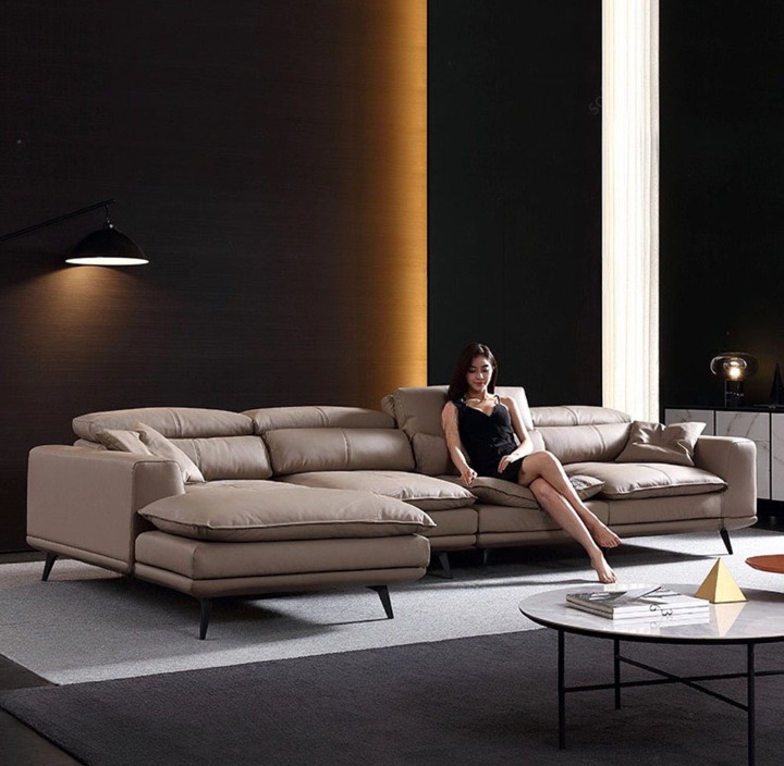 SOFA CHỮ L DA NHẬP KHẨU SFL-13