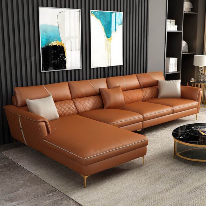 SOFA CHỮ L DA NHẬP KHẨU SFL-14