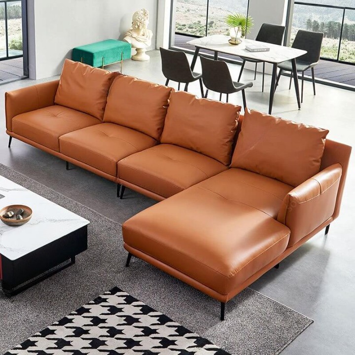 SOFA CHỮ L DA NHẬP KHẨU SFL-6