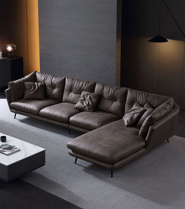 SOFA CHỮ L DA NHẬP KHẨU SFL-7